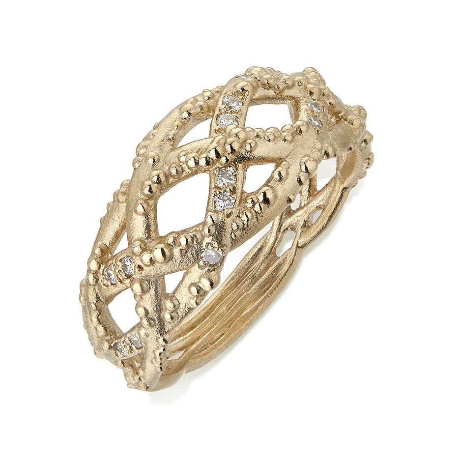 Vieo Trias Braided Ring