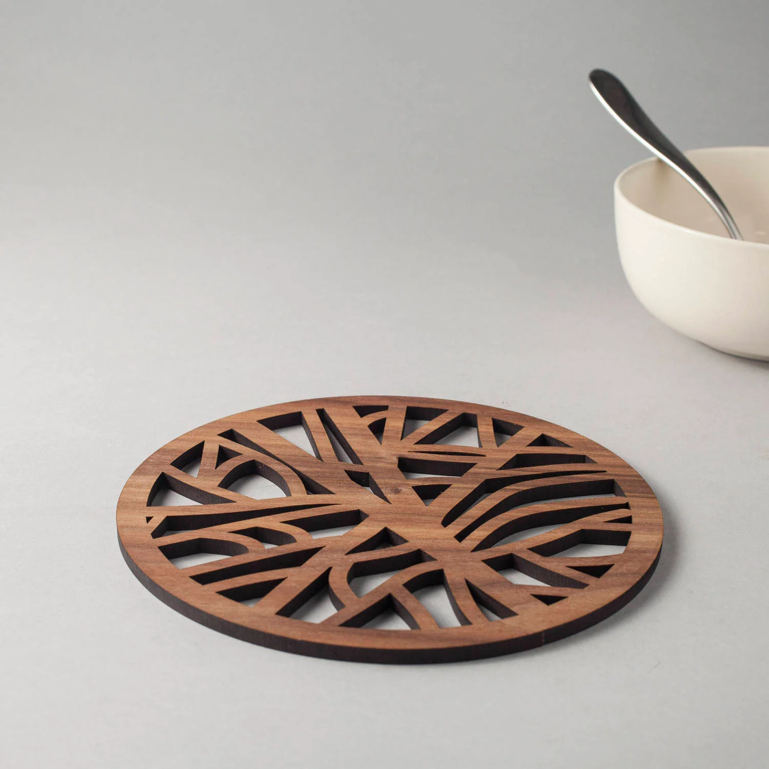 Tree Pattern Walnut Coasters