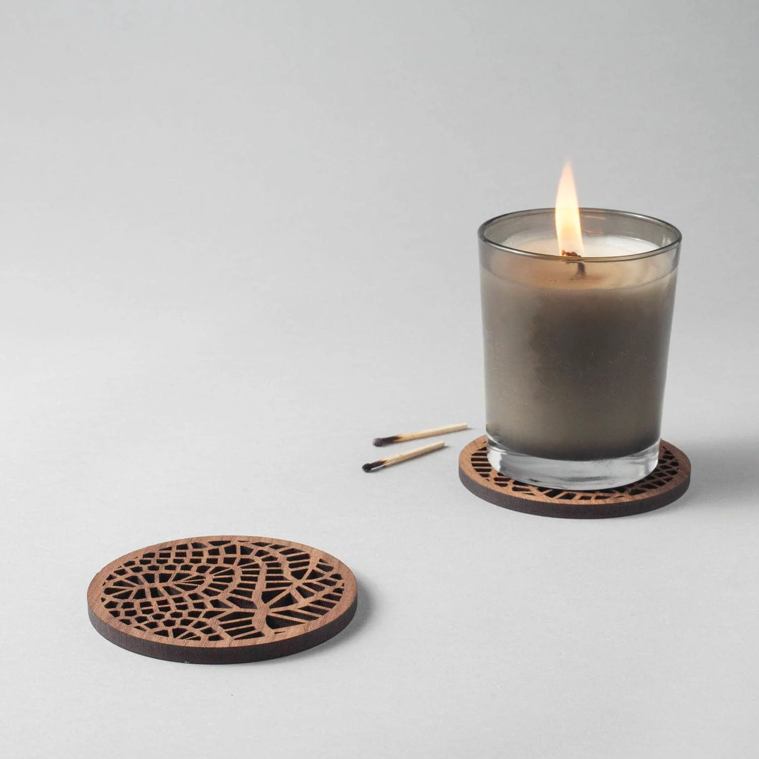 Tree Pattern Walnut Coasters - Image 4