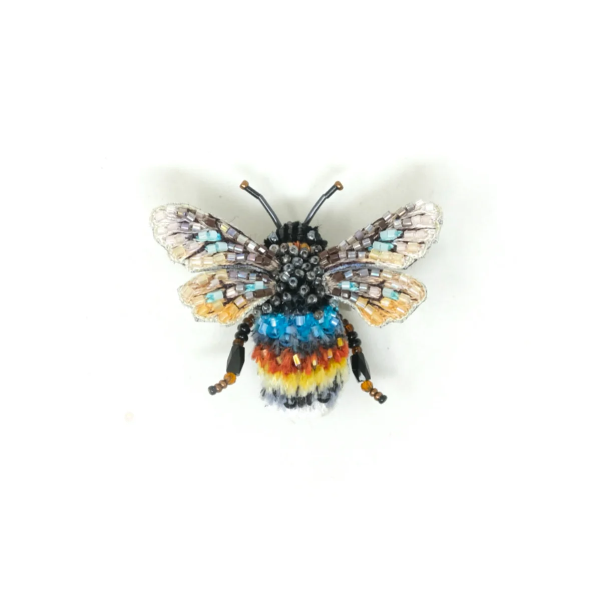 Striped Bee Brooch
