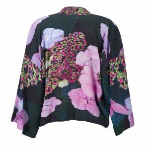 Hydrangea Short Kimono