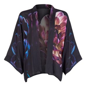 Deep As Dahilas Short Kimono