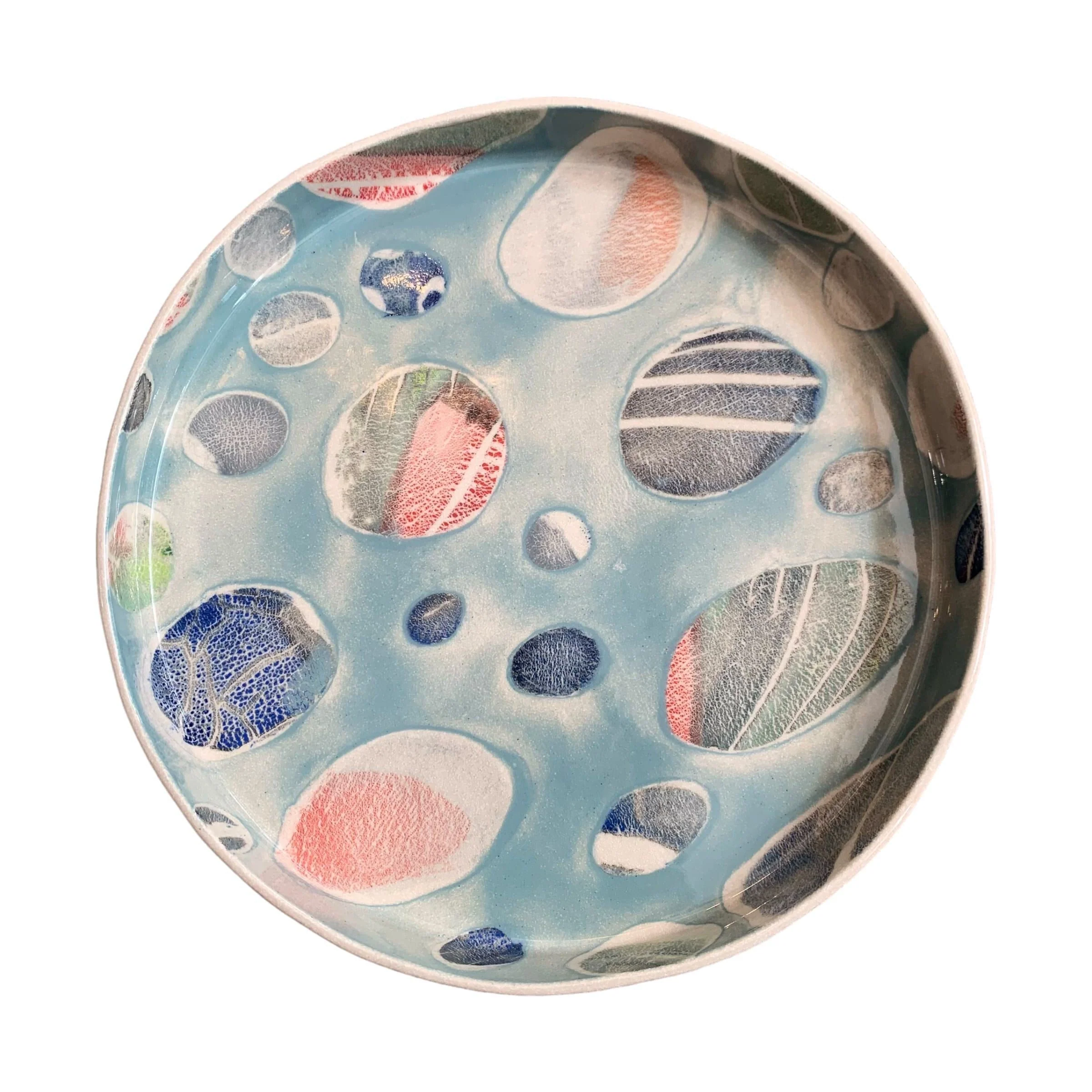 Pebble ceramic side plate (sea blue)