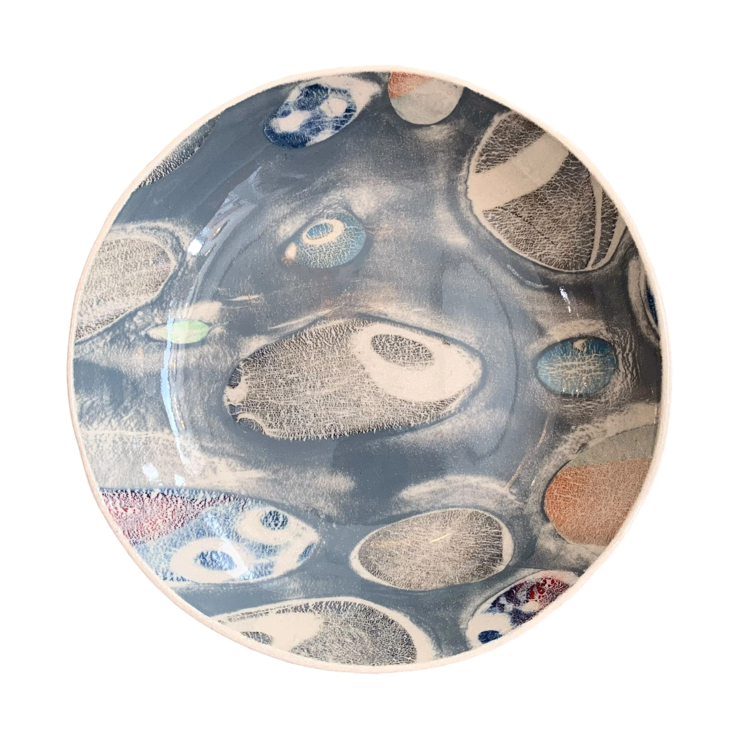 Pebble ceramic pasta bowl (slate grey)