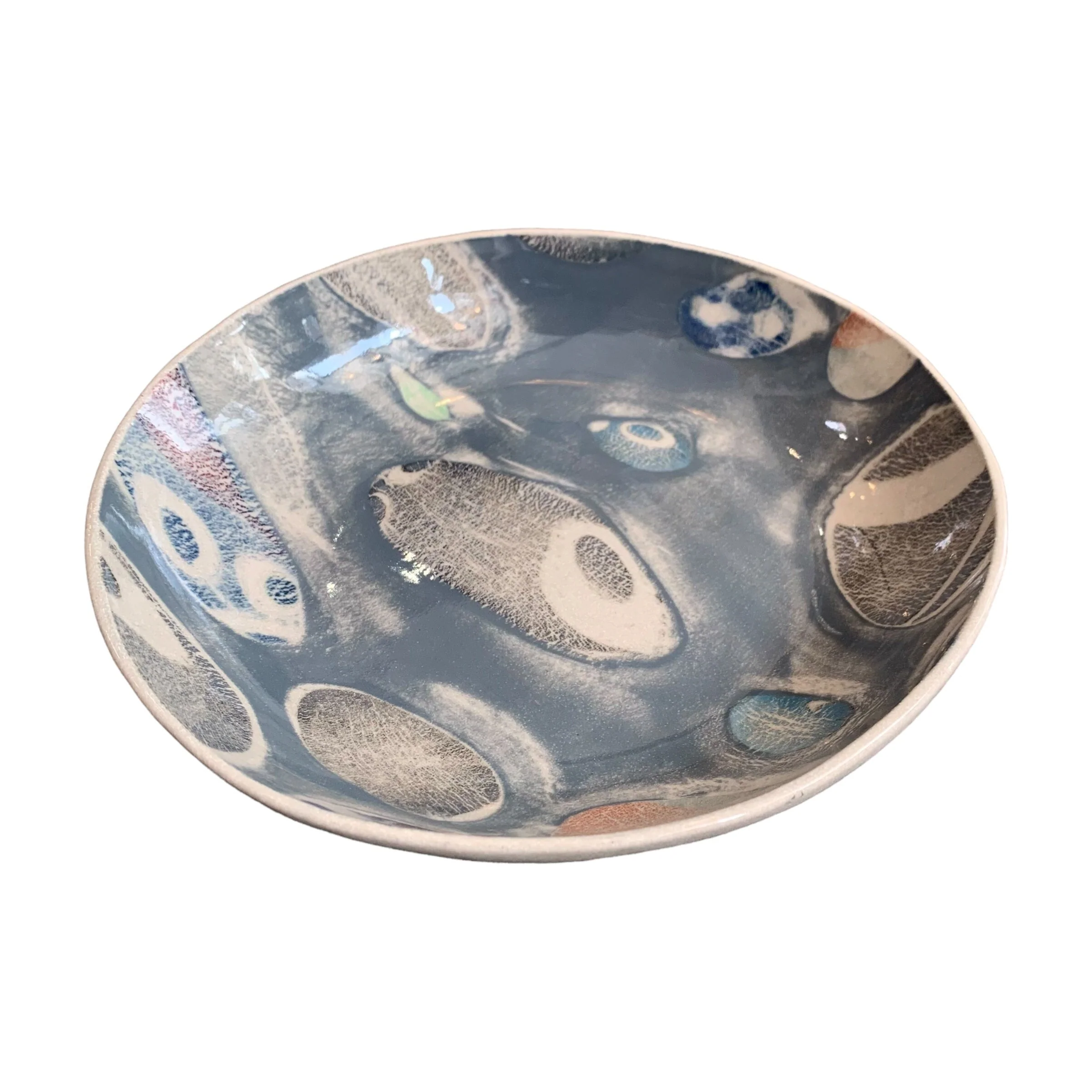 Pebble ceramic pasta bowl (slate grey) - Image 3