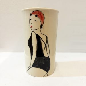 Large Vase, Two Swimmers (front and back)