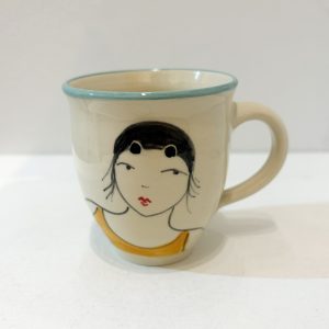 Swimmer small mug, Yellow costume