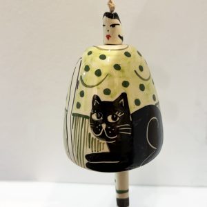 Cat Bell, Wind Chime green