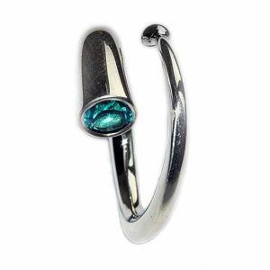 Solid Silver spiral wiggle ring