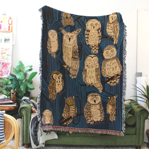 Owl Village Tapestry / Blanket
