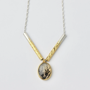 Flux Necklace Dendritic Agate