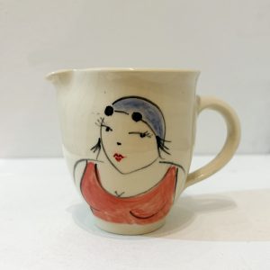 Swimmer small jug, Red costume