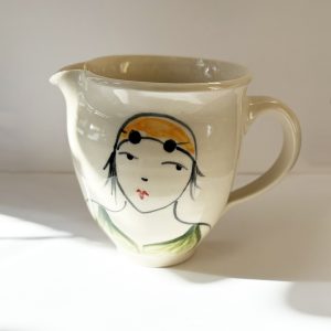 Swimmer small jug, green costume