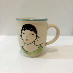 Swimmer small mug, Green costume