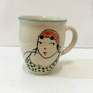Swimmer small mug, Spotty Costume