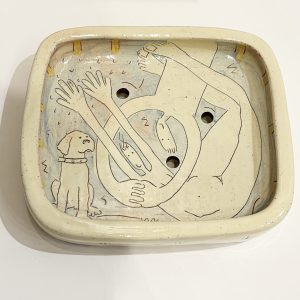 A Dogs Family Soap Dish