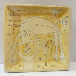 Square Platter dancing couple