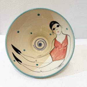 Swimmer Cereal Bowl, red