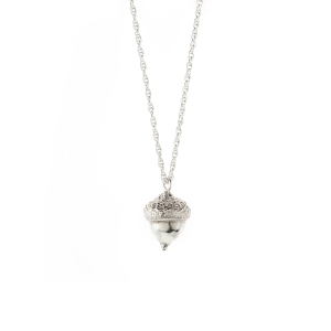 Acorn necklace - silver