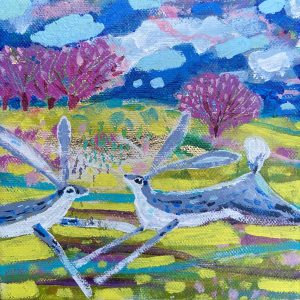 Hares, Miniture Painting