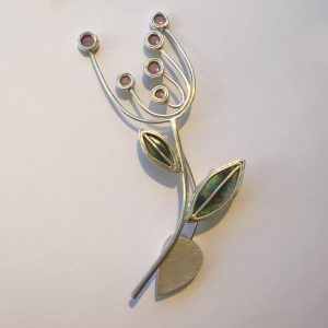 Cow Parsley brooch