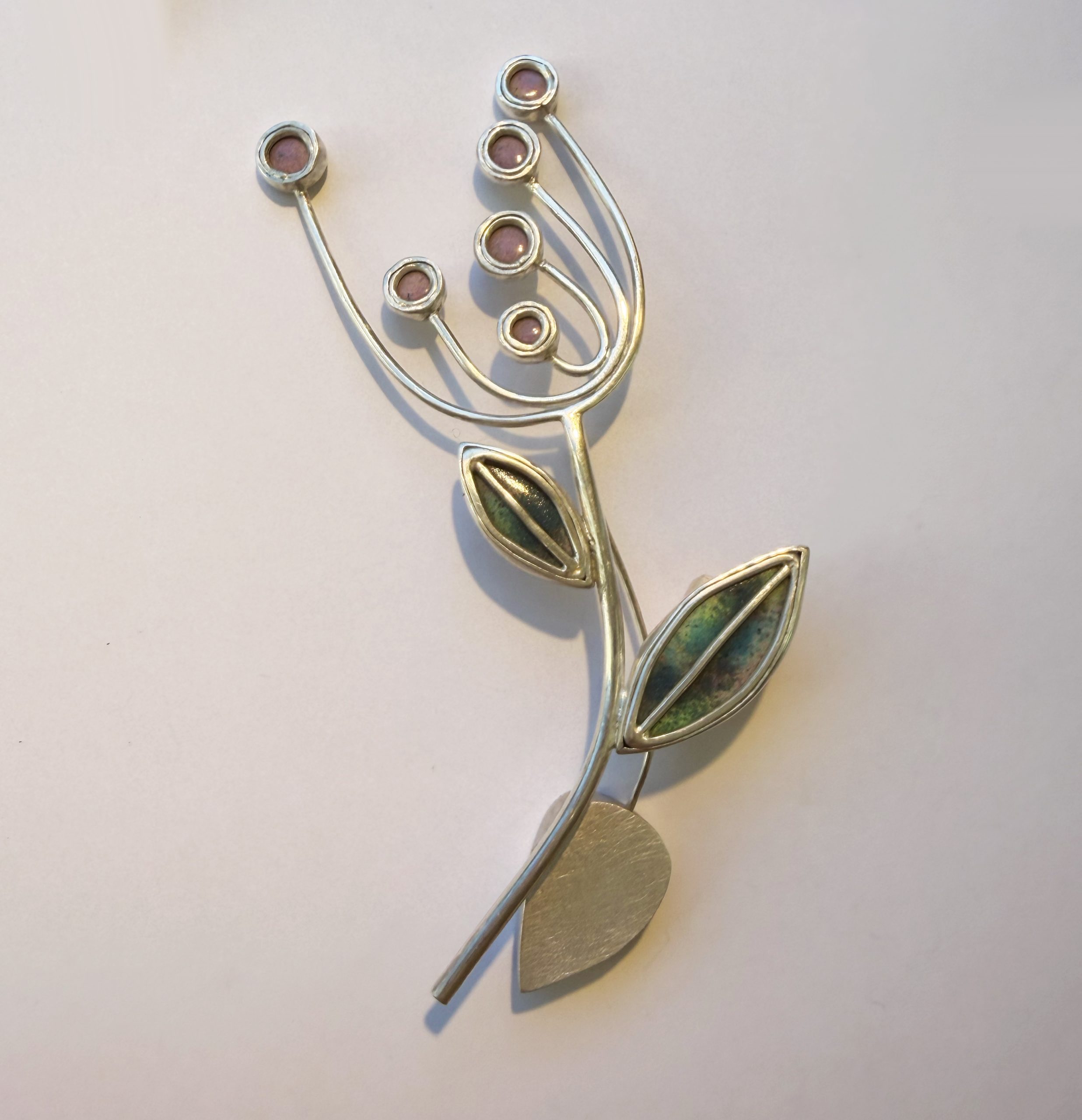 Cow Parsley brooch