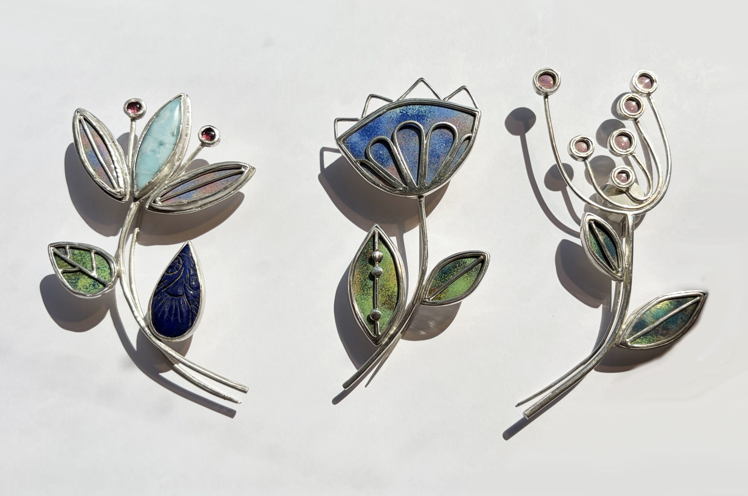 Cow Parsley brooch - Image 2