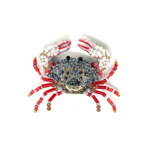 Red Clawed Crab Brooch Pin