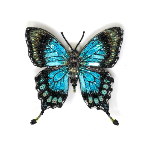 Sea Green Swallowtail Brooch Pin