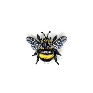 Yellow-Banded Bee Brooch Pin