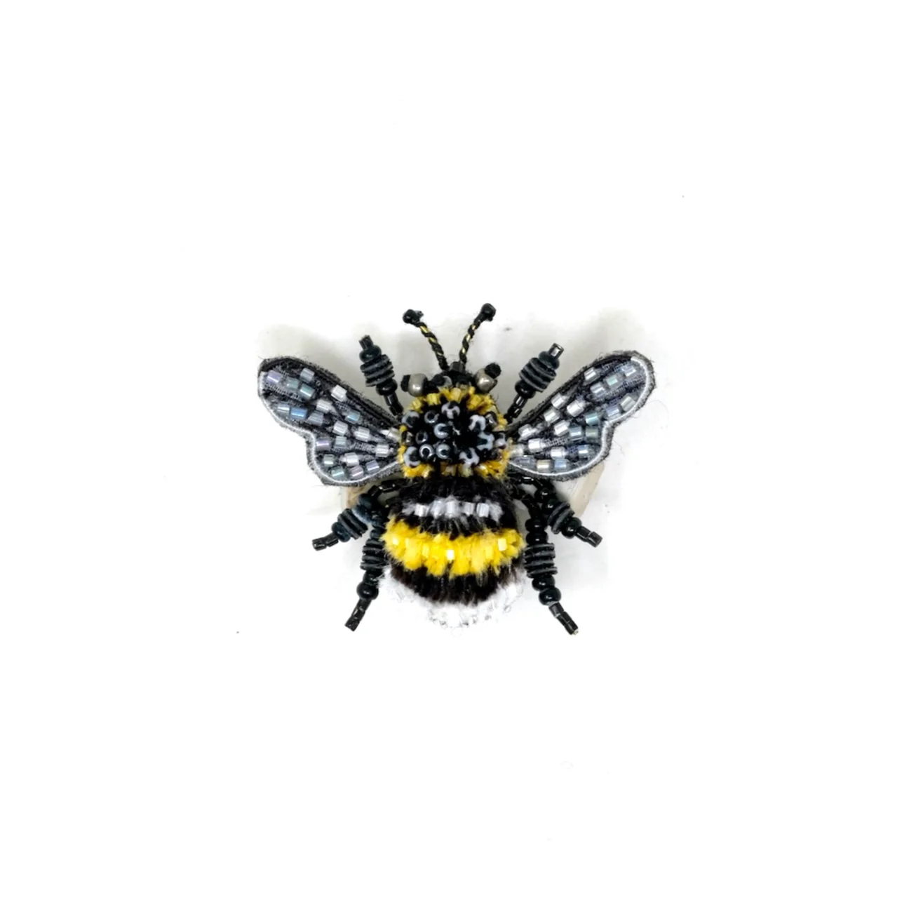 Yellow-Banded Bee Brooch Pin