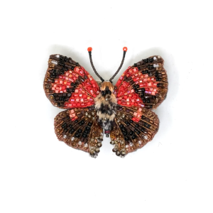 Scarlet Leafwing Butterfly Brooch Pin