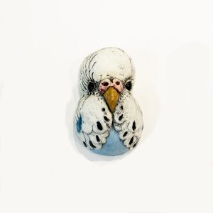 Blue Single Budgie Head