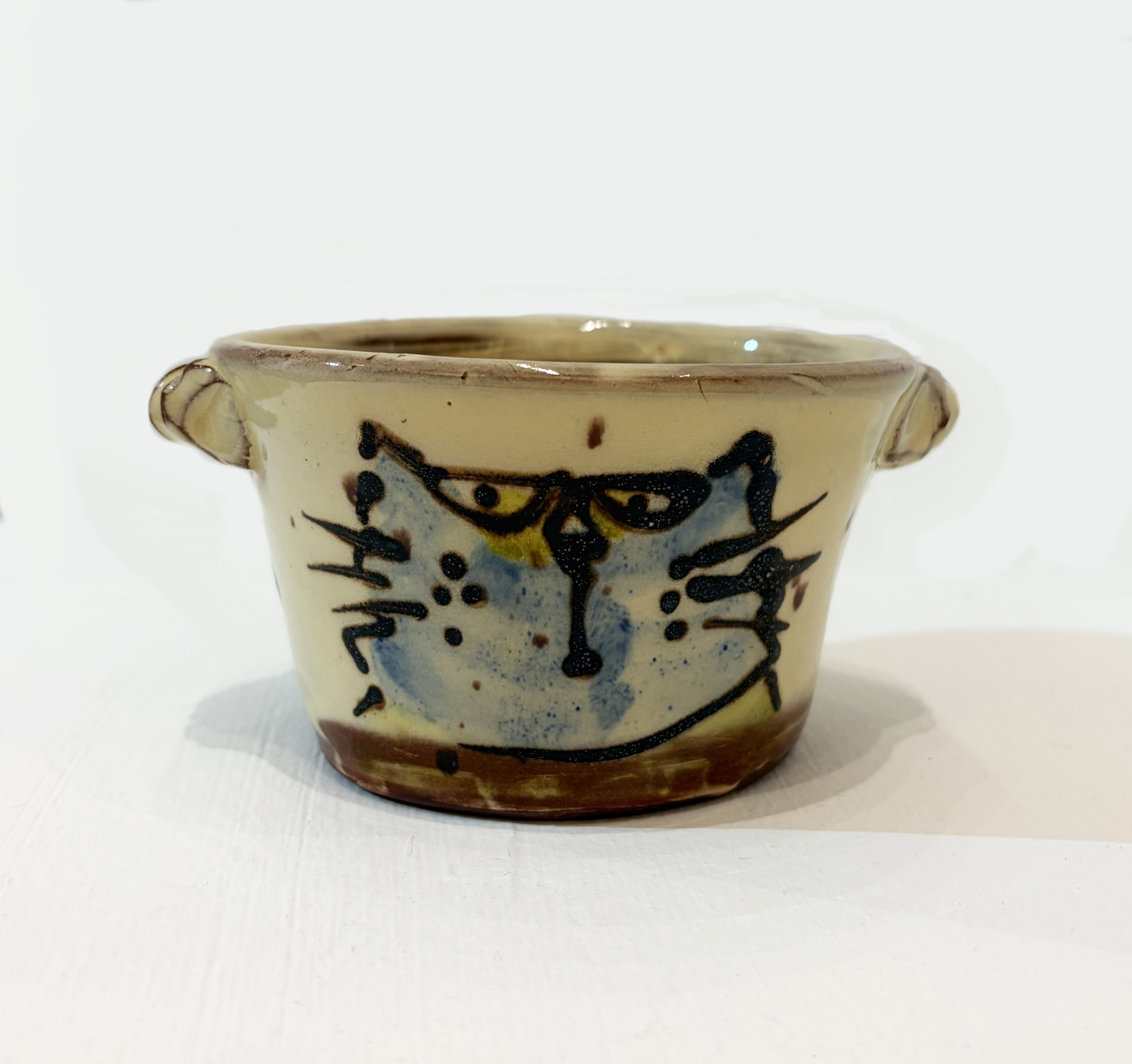 Small Pie Dish, Blue Cat