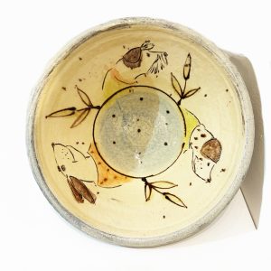 Three Wiry Dogs Large Serving Bowl
