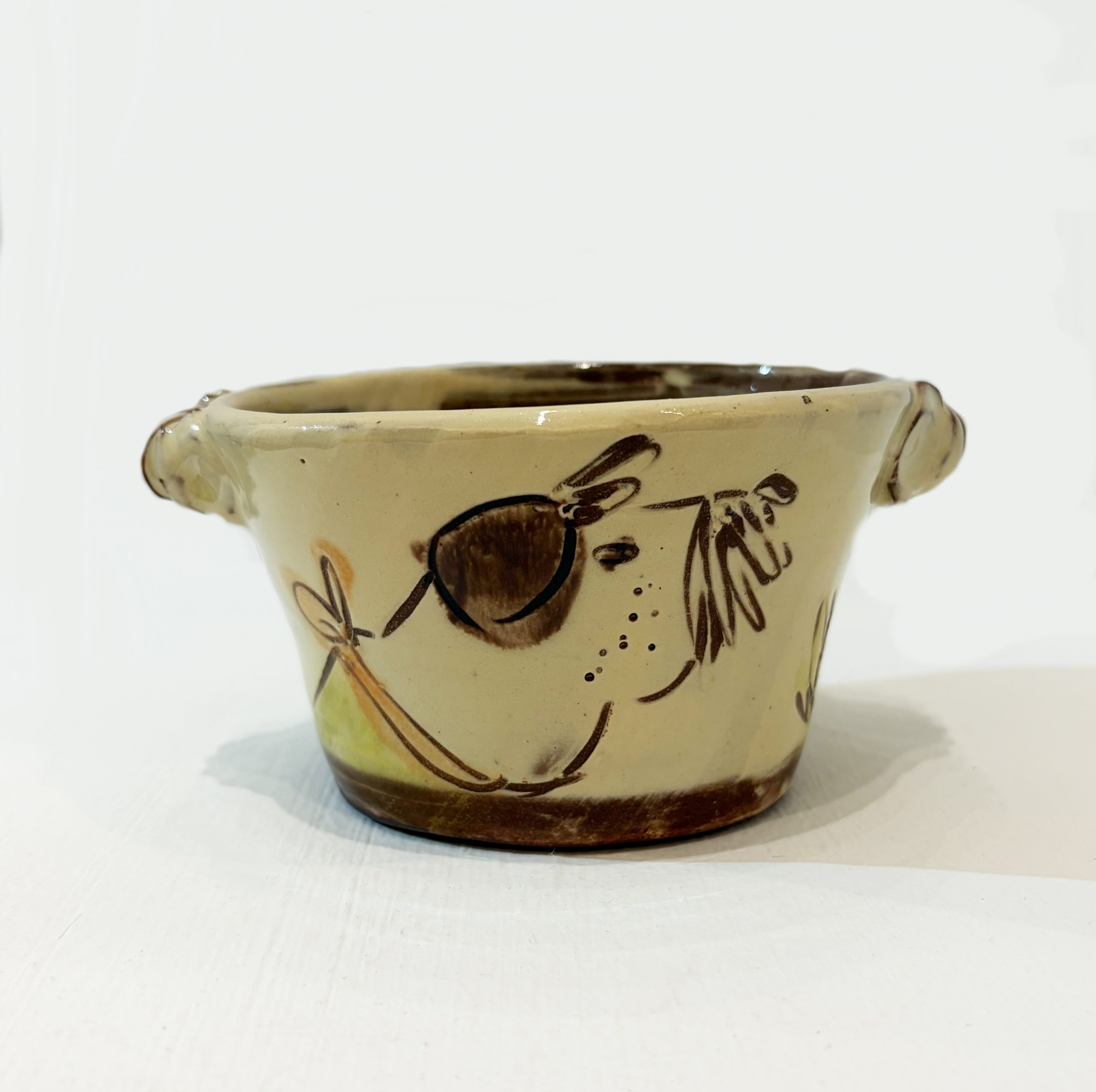 Small Pie Dish, Wiry Dog